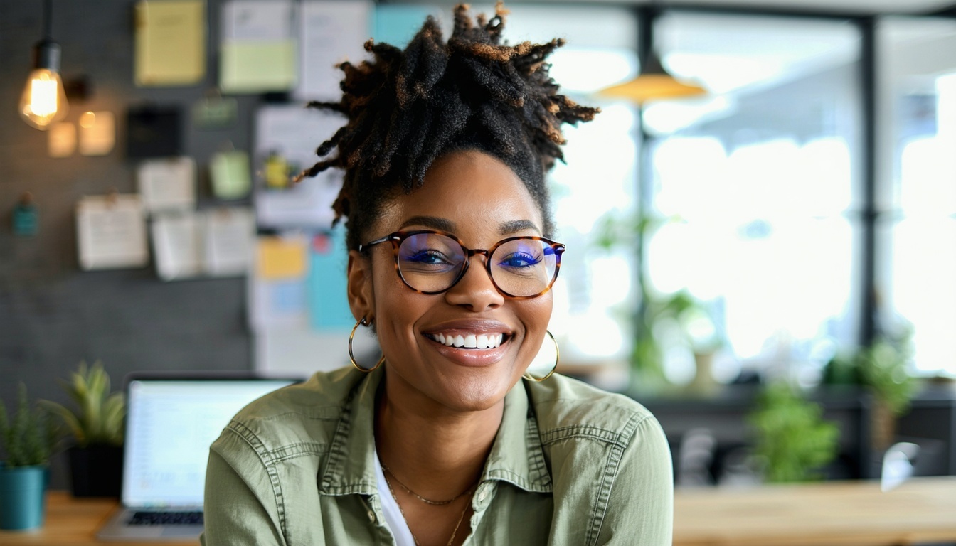 A confident individual achieving their goals with the guidance of a life coach.